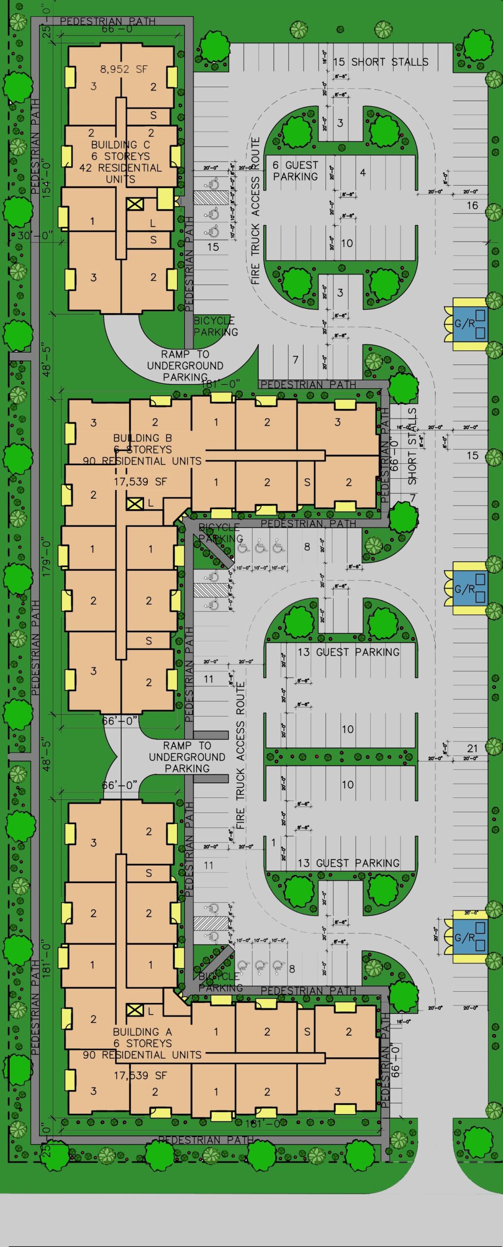 Westland Apartments site plan