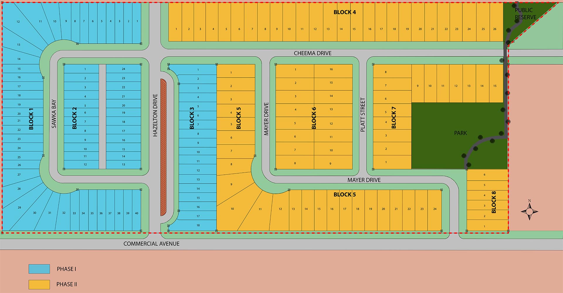 North West Farms map